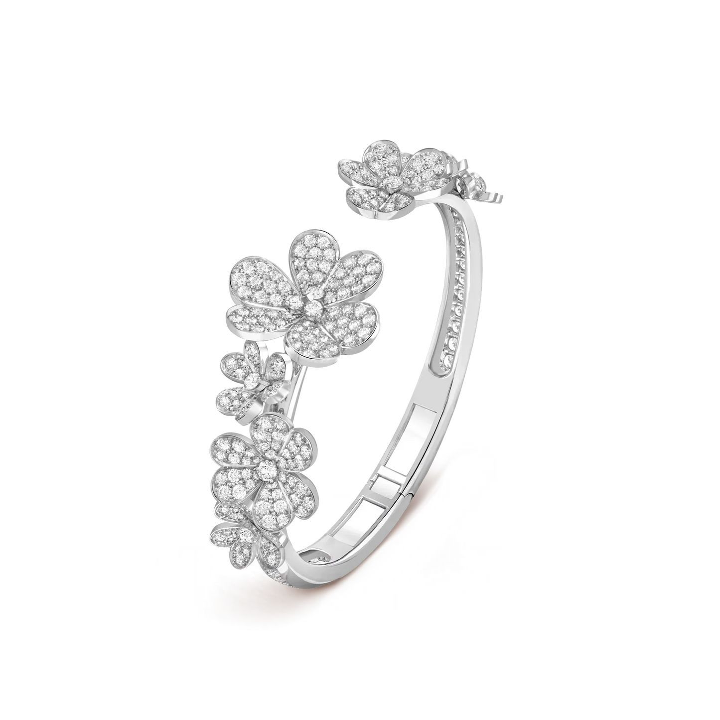 [Zalyn]LUMINOUS BLOSSOM OPEN BANGLE