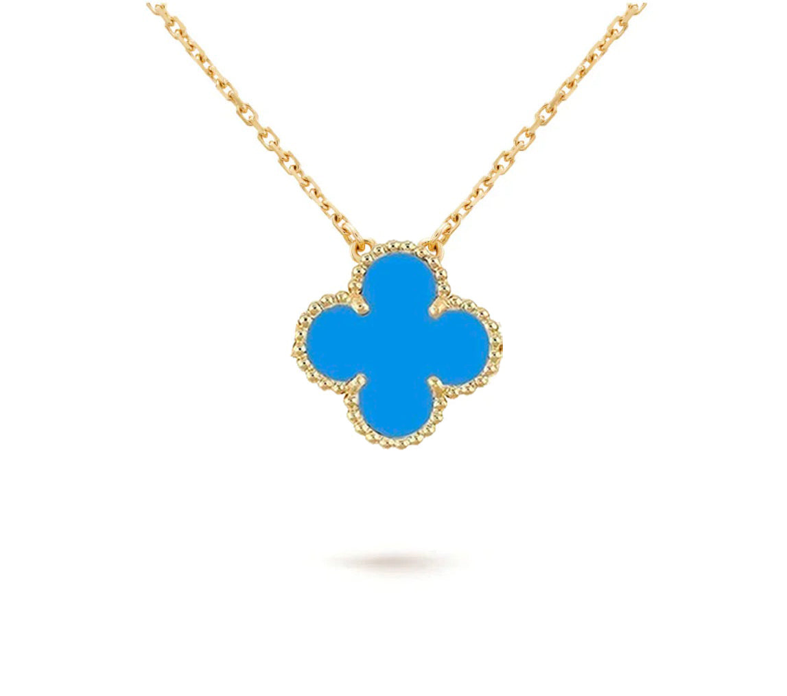 [Zalyn]15MM CLOVER FLOWER PENDANT NECKLACE COLLECTION