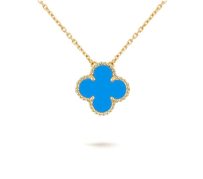 [Zalyn]15MM CLOVER FLOWER PENDANT NECKLACE COLLECTION