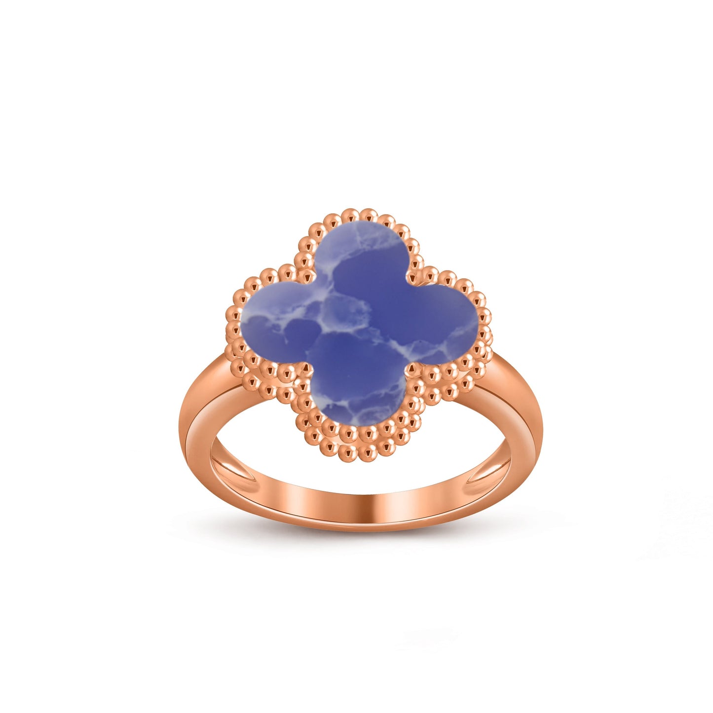 [Zalyn]LUCKY CLOVER VINTAGE ROSE GOLD RING COLLECTION