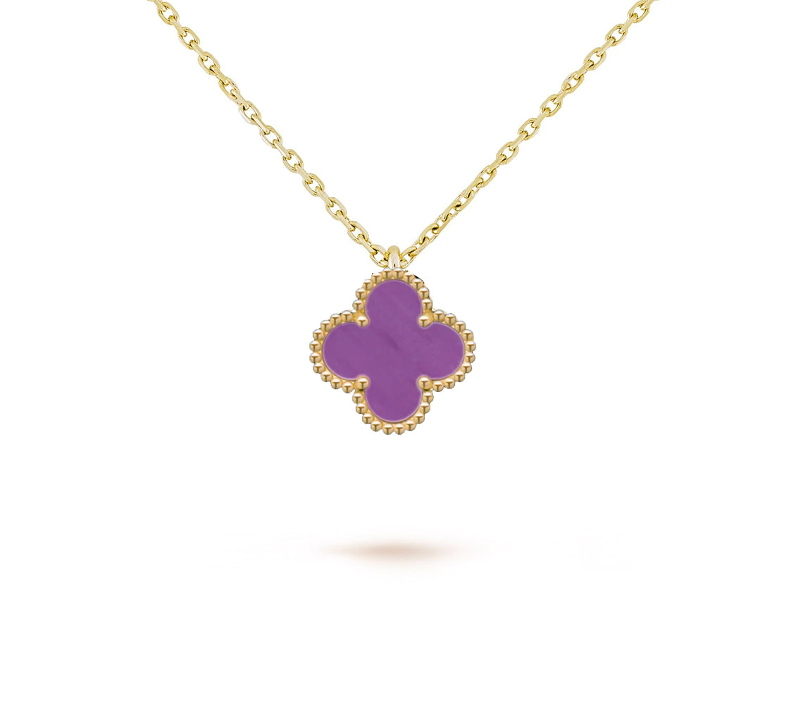 [Zalyn]9.5MM MINI CLOVER PENDANT NECKLACE COLLECTION