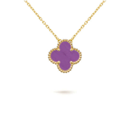 [Zalyn]15MM CLOVER FLOWER PENDANT NECKLACE COLLECTION