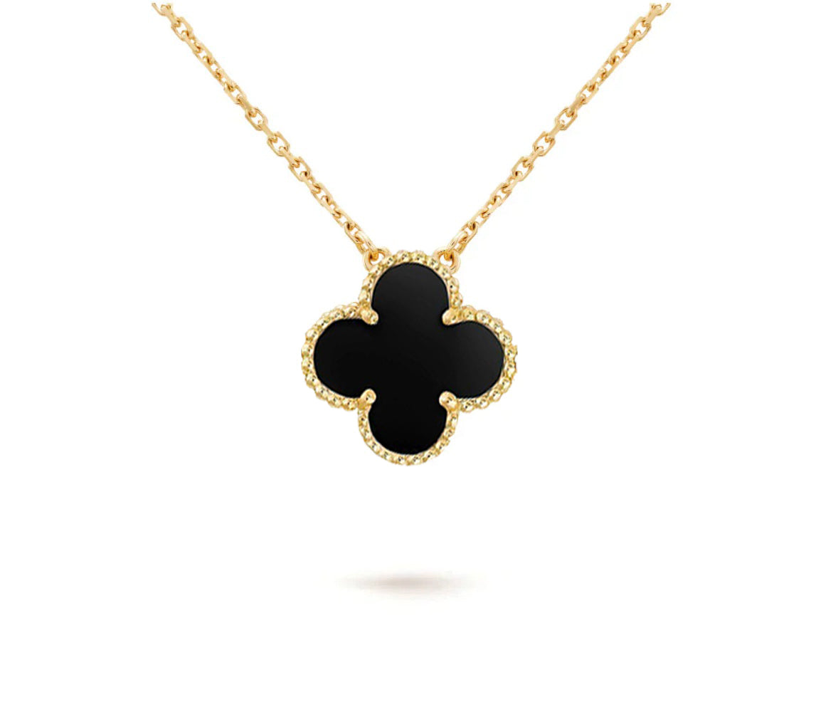 [Zalyn]15MM CLOVER FLOWER PENDANT NECKLACE COLLECTION