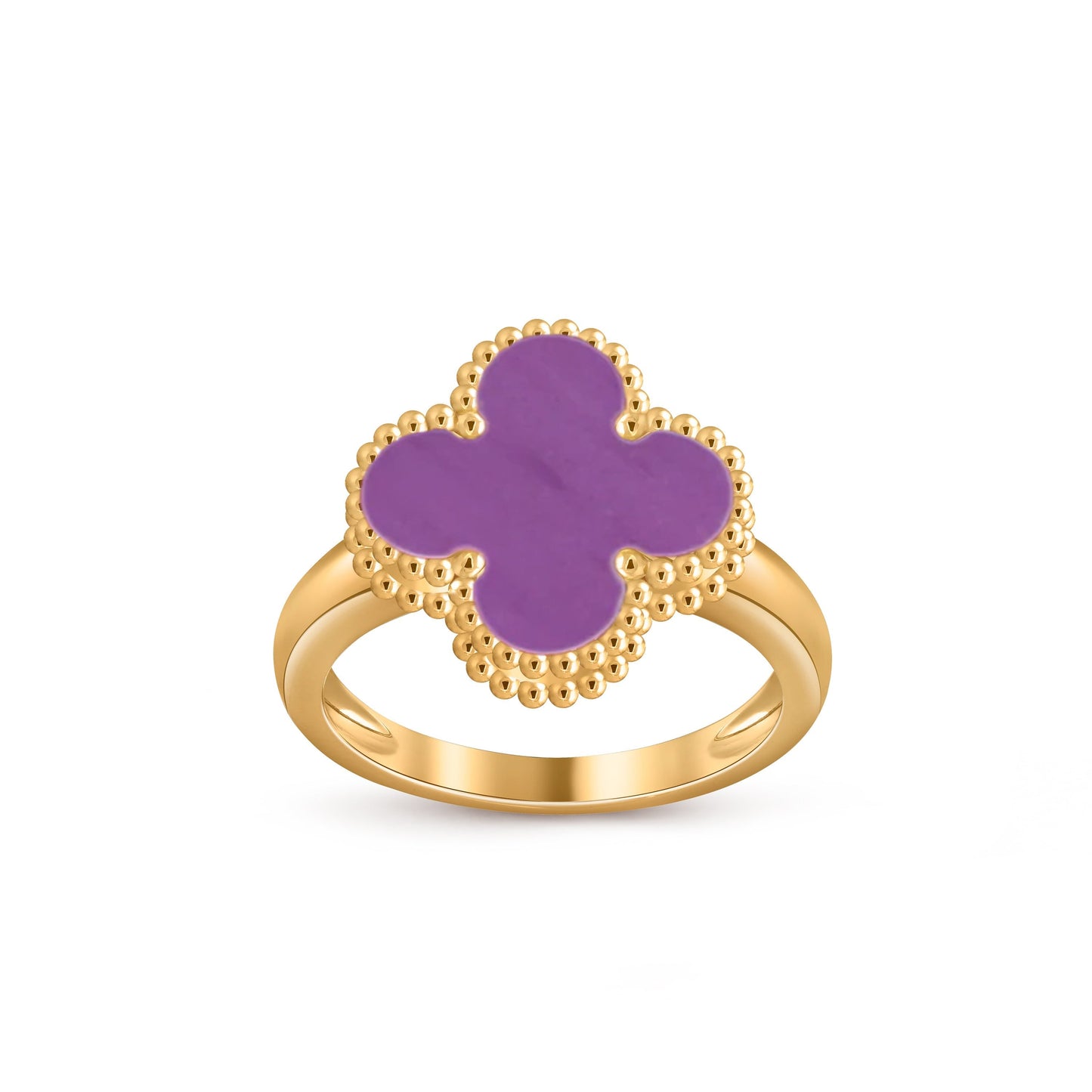 [Zalyn]LUCKY CLOVER VINTAGE GOLD RING COLLECTION