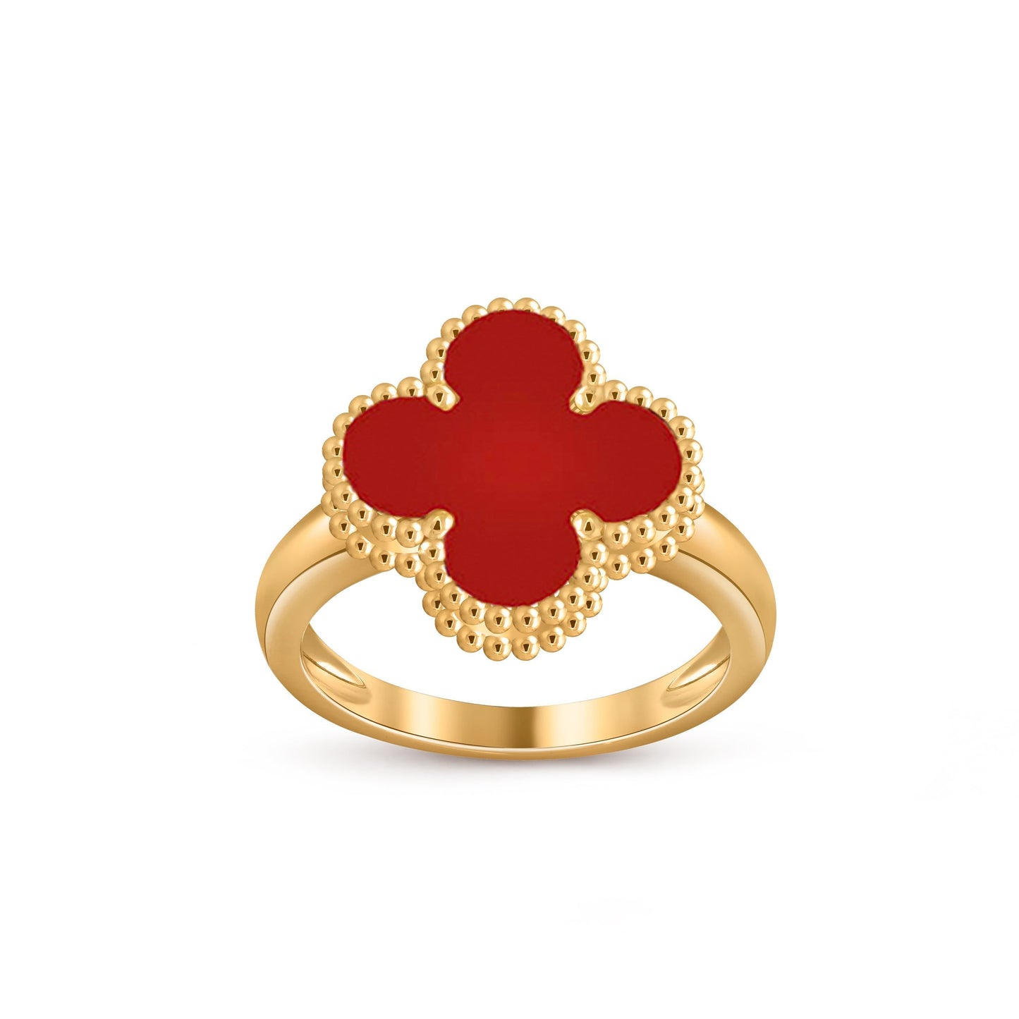 [Zalyn]LUCKY CLOVER VINTAGE GOLD RING COLLECTION