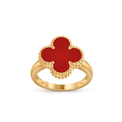 [Zalyn]LUCKY CLOVER VINTAGE GOLD RING COLLECTION