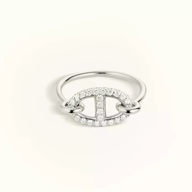 [Zalyn]RONDE SMALL SILVER DIAMOND RING