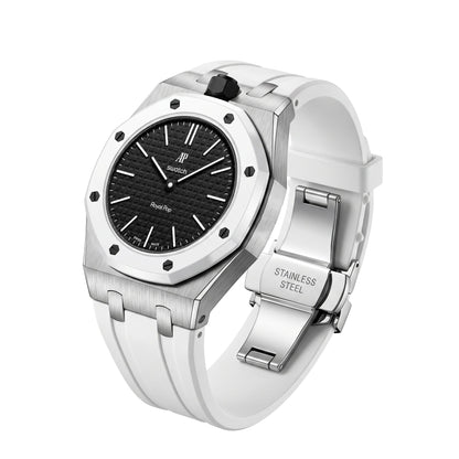 [Zalyn]Royal Oak Pop Exclusive Steel Case & Silicone Strap With Cradle