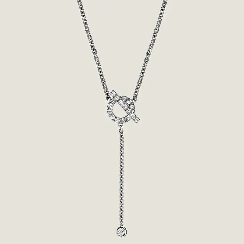[Zalyn Jewelry ]FINESSE SILVER DIAMOND NECKLACE