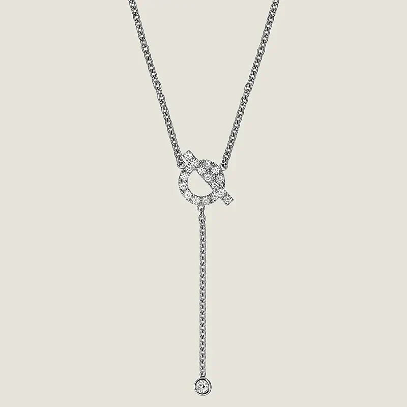 [Zalyn]FINESSE SILVER DIAMOND NECKLACE