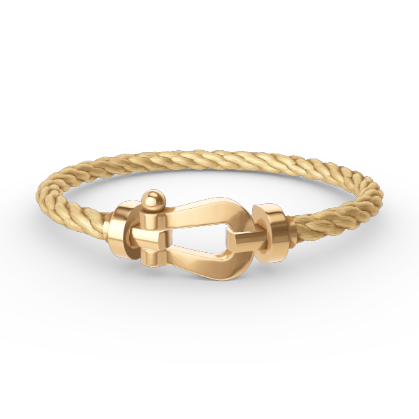 [Zalyn]FORCE LARGE HORSESHOE BRACELET - GOLD