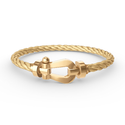[Zalyn]FORCE LARGE HORSESHOE BRACELET - GOLD