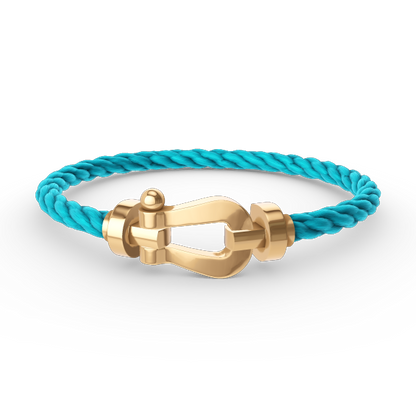 [Zalyn]FORCE LARGE HORSESHOE BRACELET - GOLD