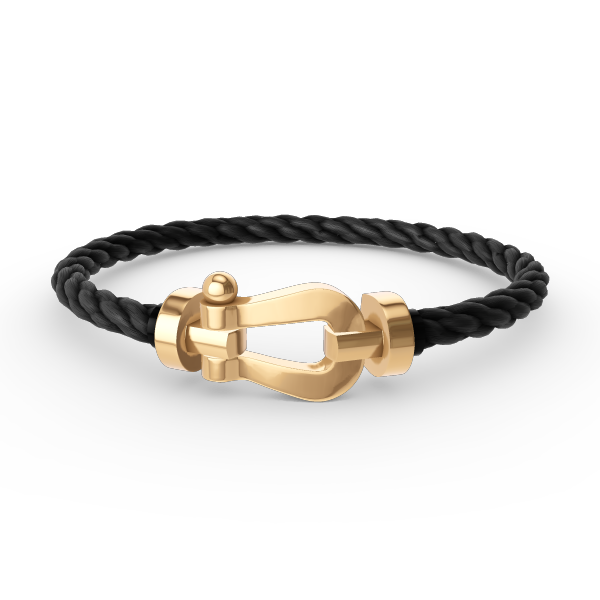 [Zalyn]FORCE LARGE HORSESHOE BRACELET - GOLD