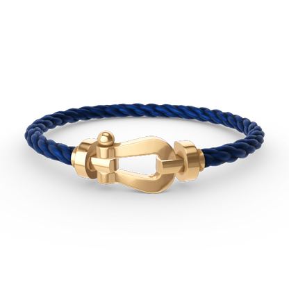 [Zalyn]FORCE LARGE HORSESHOE BRACELET - GOLD