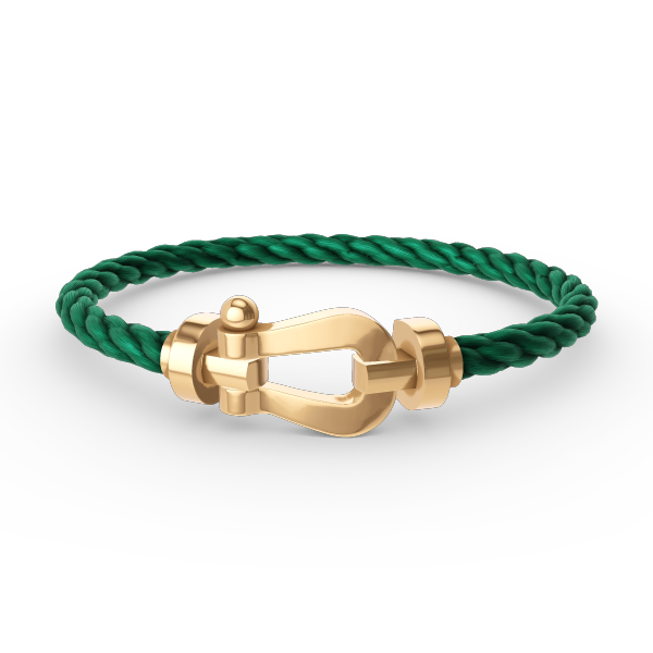 [Zalyn]FORCE LARGE HORSESHOE BRACELET - GOLD