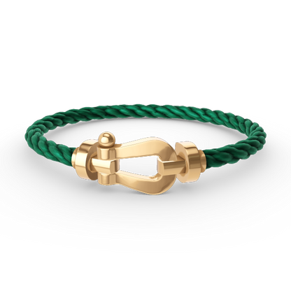 [Zalyn]FORCE LARGE HORSESHOE BRACELET - GOLD