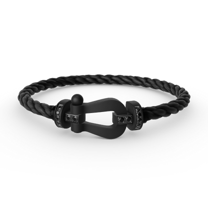 [Zalyn]FORCE LARGE SERIES BLACK SAMURAI BRACELET
