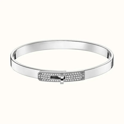 [Zalyn Jewelry ]KELLY SILVER DIAMOND BRACELET
