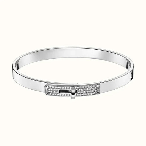 [Zalyn Jewelry ]KELLY SILVER DIAMOND BRACELET