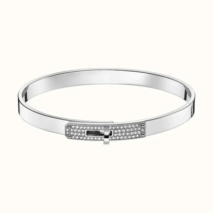 [Zalyn]KELLY SILVER DIAMOND BRACELET