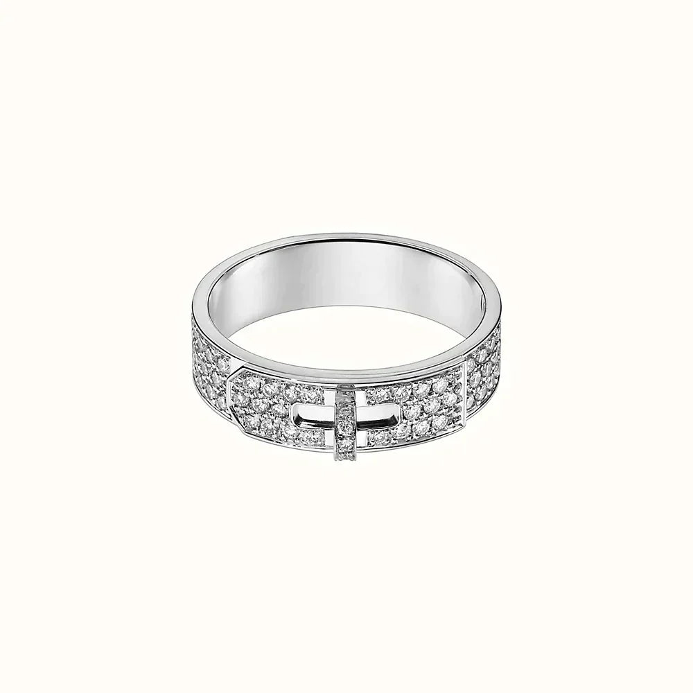[Zalyn]KELLY SILVER DIAMOND RING