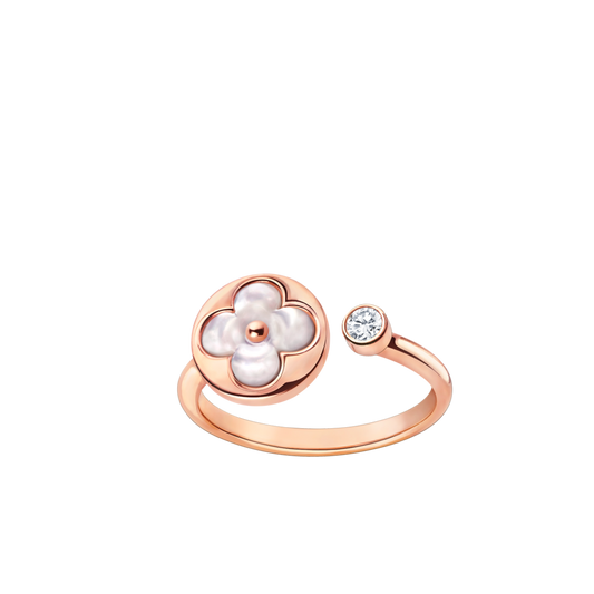 [Zalyn]SUN 1 DIAMOND PINK MOP RING
