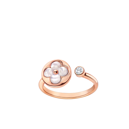 [Zalyn Jewelry ]SUN 1 DIAMOND PINK MOP RING
