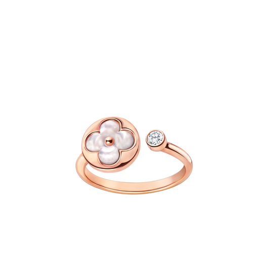 [Zalyn Jewelry ]SUN 1 DIAMOND PINK MOP RING