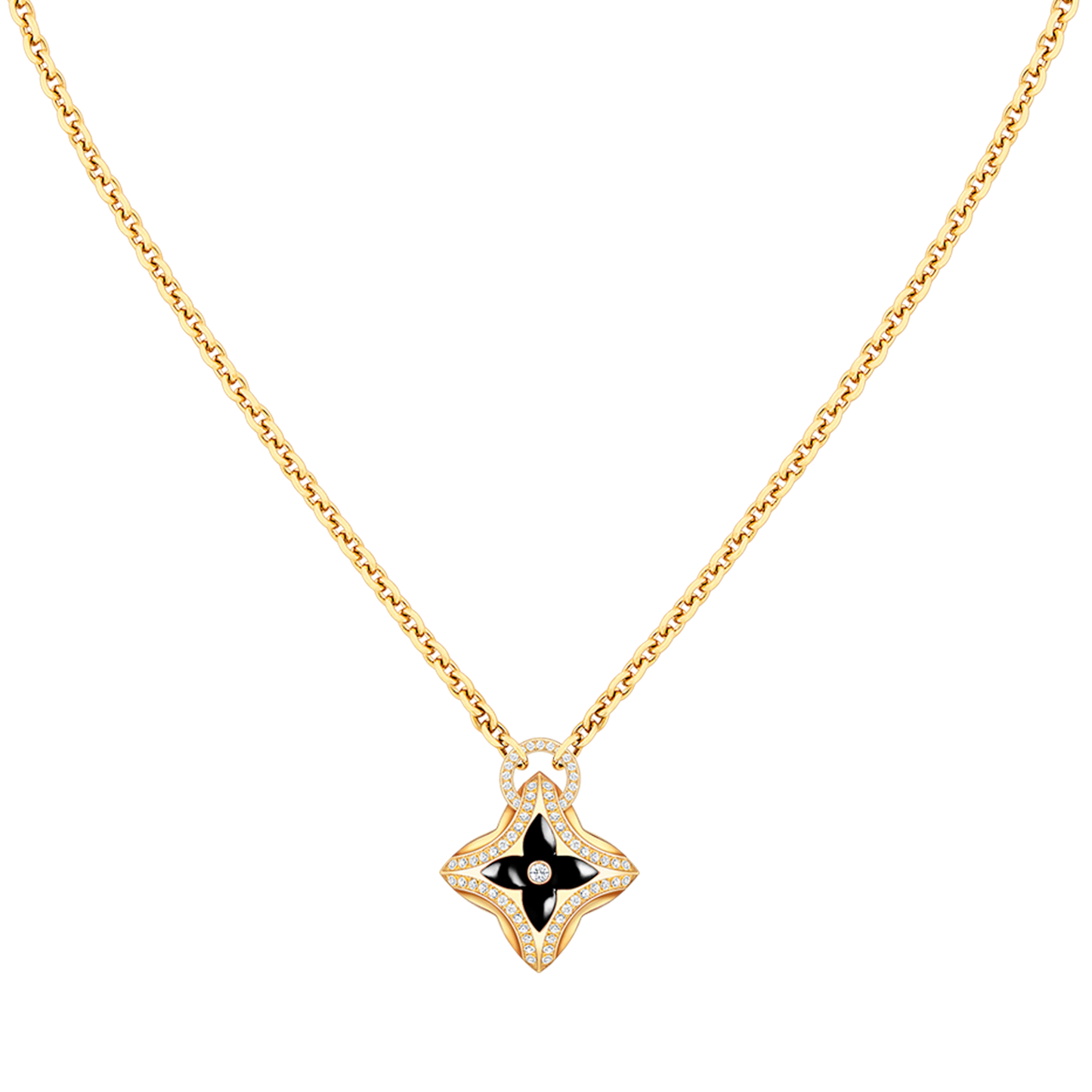 [Zalyn]STAR PEDANT ROSE GOLD DIAMOND NECKLACE