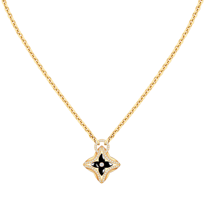 [Zalyn]STAR PEDANT ROSE GOLD DIAMOND NECKLACE
