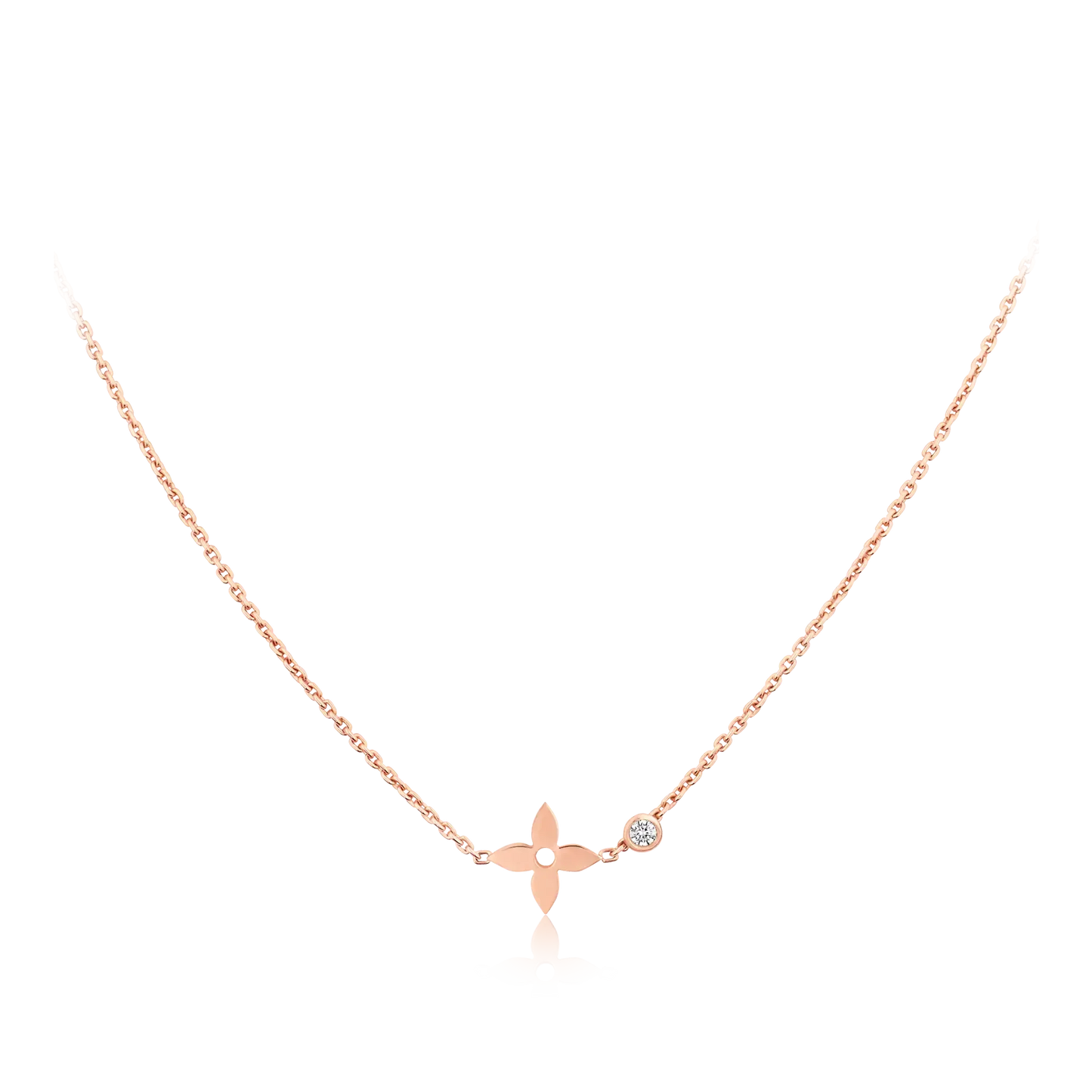 [Zalyn]BLOSSOM PENDANT ROSE GOLD AND DIAMOND