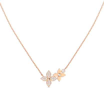 [Zalyn]STAR BLOSSOM NECKLACE ROSE GOLD DIAMONDS