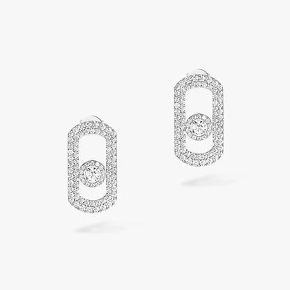 [Zalyn]SO MOVE PAVÉ DIAMOND EARRINGS