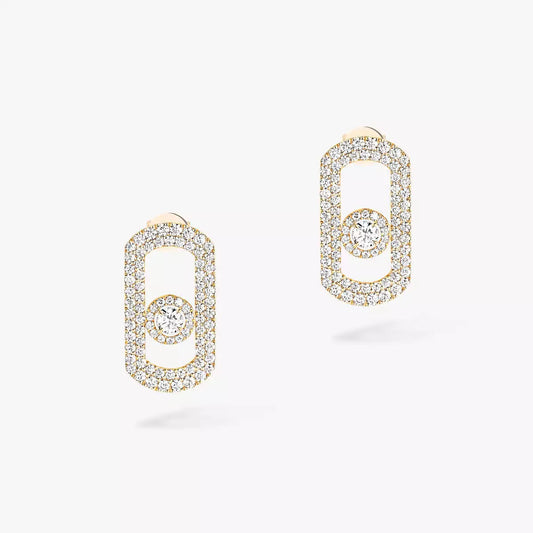 [Zalyn]SO MOVE PAVÉ DIAMOND EARRINGS