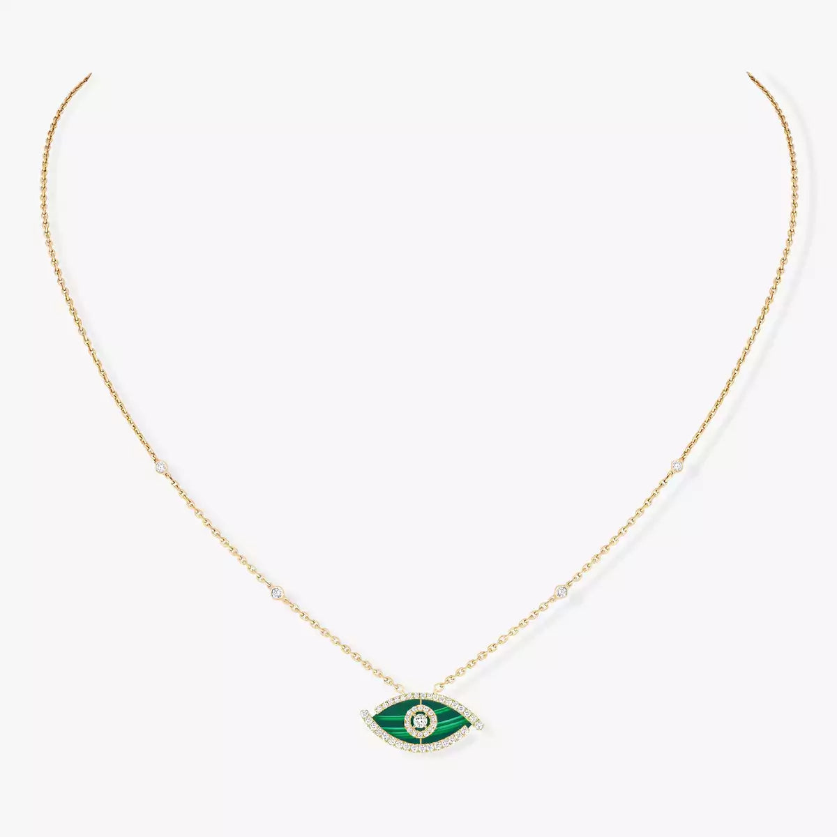 [Zalyn]LUCKY EYE DIAMOND NECKLACE