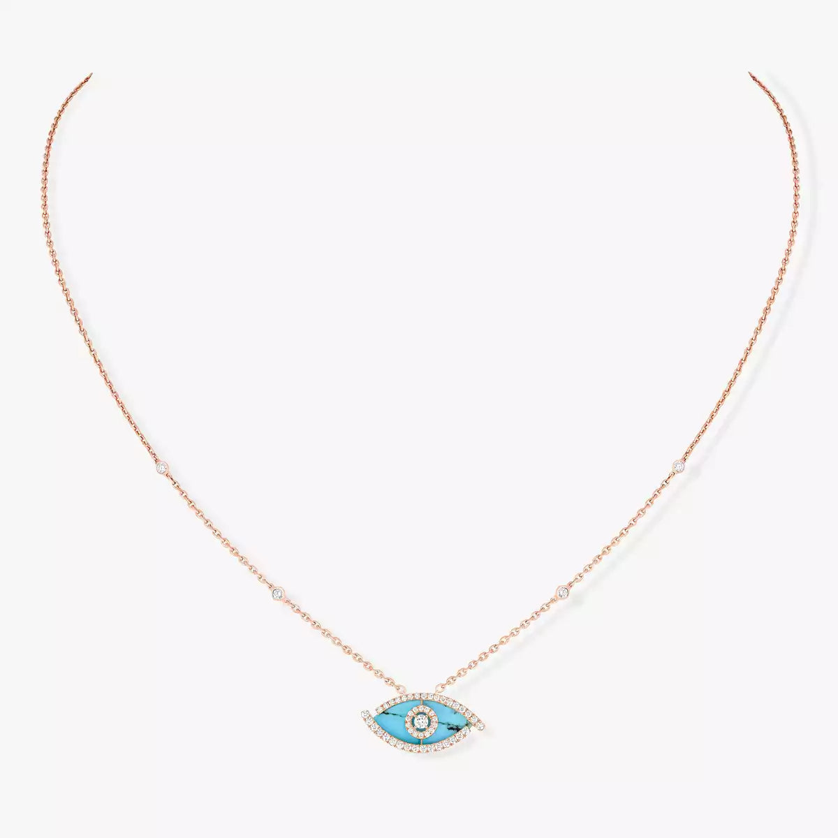 [Zalyn]LUCKY EYE DIAMOND NECKLACE