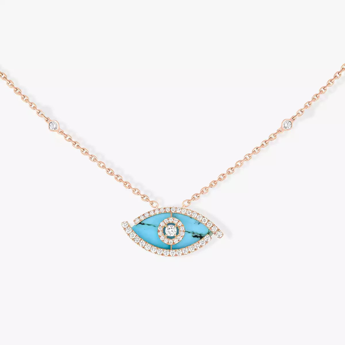 [Zalyn]LUCKY EYE DIAMOND NECKLACE