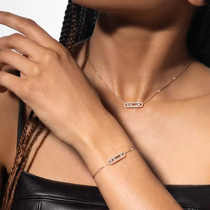[Zalyn]PAVÉ BABY MOVE DIAMOND BRACELET