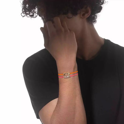 [Zalyn Jewelry]Messika Care(s) pink cord pav¨¦ bracelet