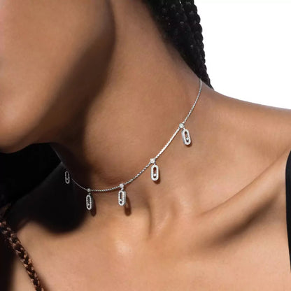 [Zalyn]MOVE UNO 5-PENDANT NECKLACE