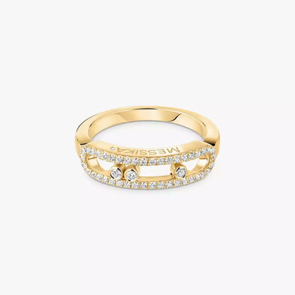 [Zalyn Jewelry] Baby Move Gold Diamond Pave_ Ring