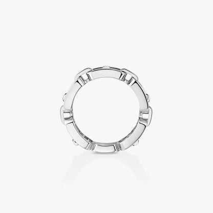 [Zalyn]MOVE LINK PAVÉ DIAMOND RING