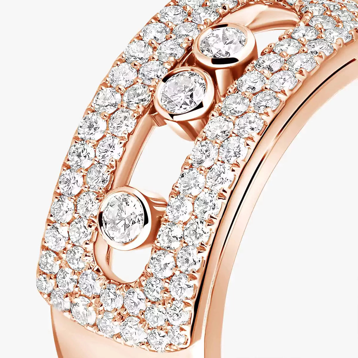 [Zalyn]MOVE NOA PAVÉ DIAMOND INTERLOCKING RING