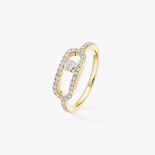 [Zalyn]MOVE UNO FULL PAVÉ DIAMOND RING