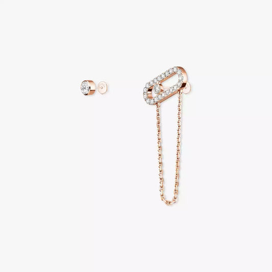[Zalyn]MOVE UNO ALL DIAMOND STUD EARRINGS