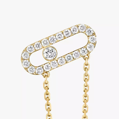[Zalyn]MOVE UNO ALL DIAMOND STUD EARRINGS