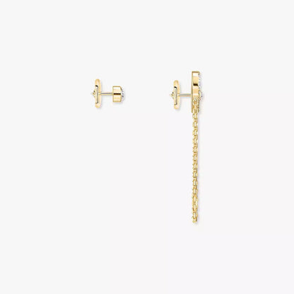 [Zalyn]MOVE UNO ALL DIAMOND STUD EARRINGS
