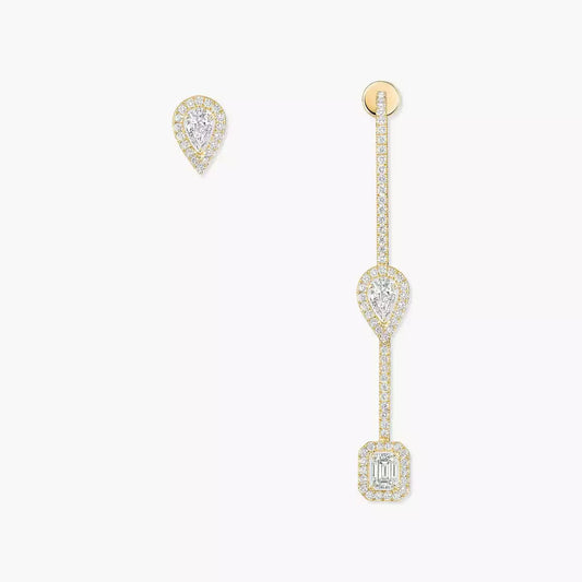 [Zalyn Jewelry]Diamond Drop Earrings My Twin
