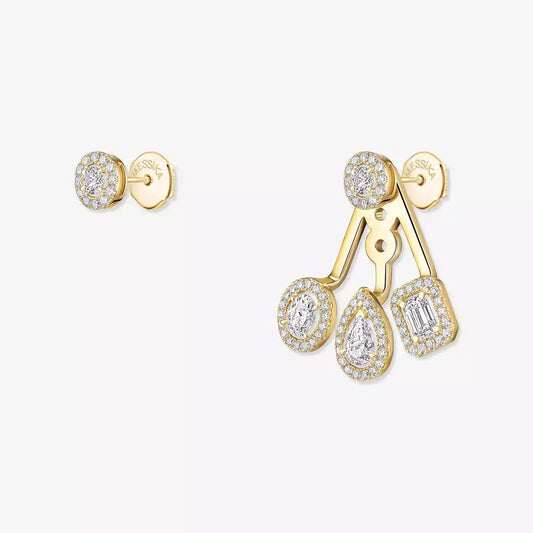 [Zalyn]MY TWIN TRIO DIAMOND EARRINGS
